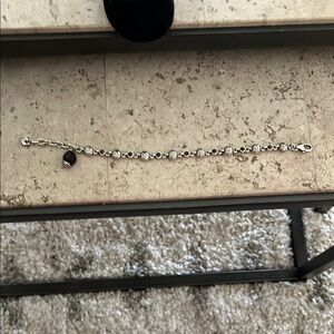 Brighton Silver and Black Beaded Bracelet